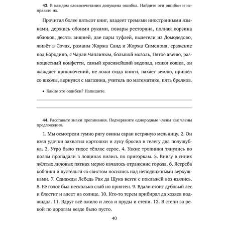 Рабочая тетрадь ИД Литера Самые распространённые ошибки в диктантах и письменных работах школьников с 5 по 9 классы.