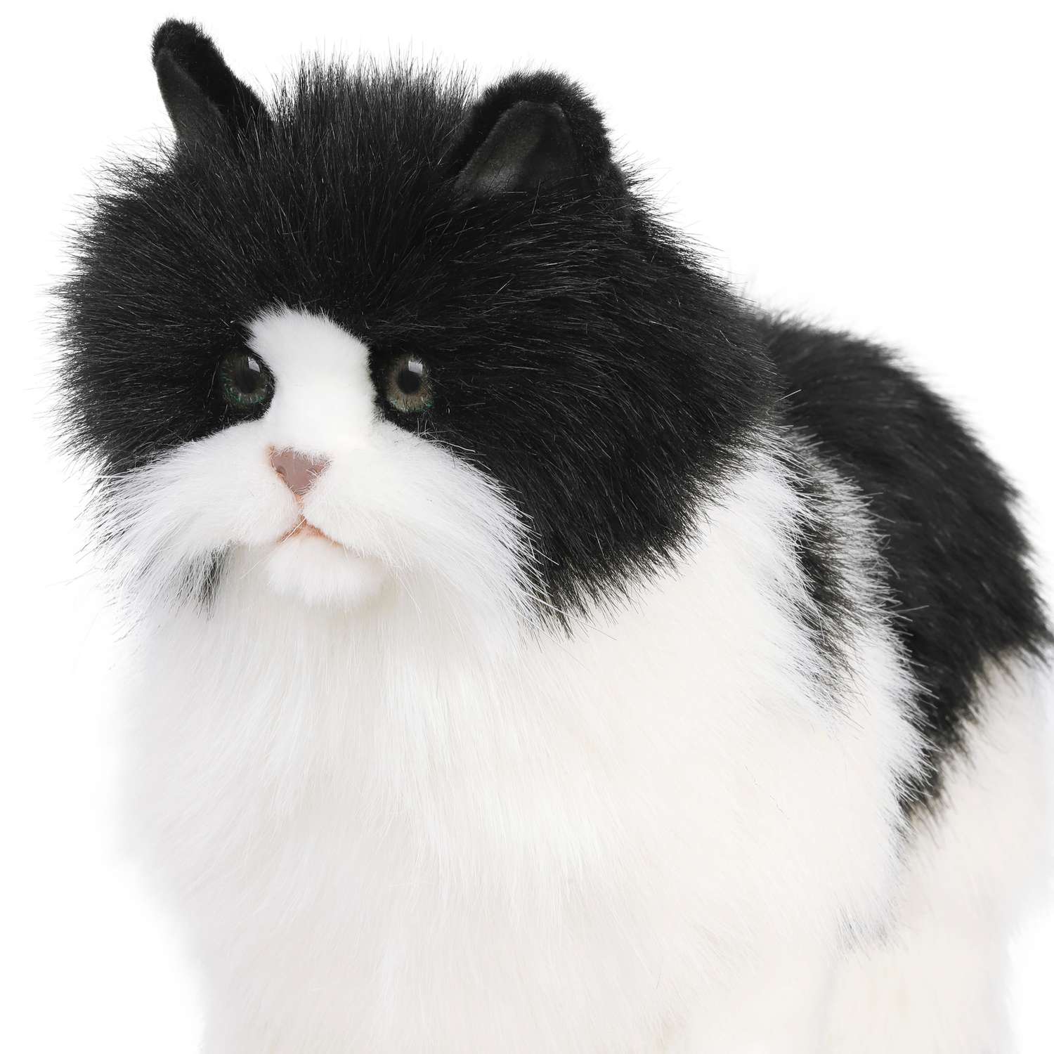Реалистичная игрушка HANSA Кошка чёрно-белая 46 см - фото 4