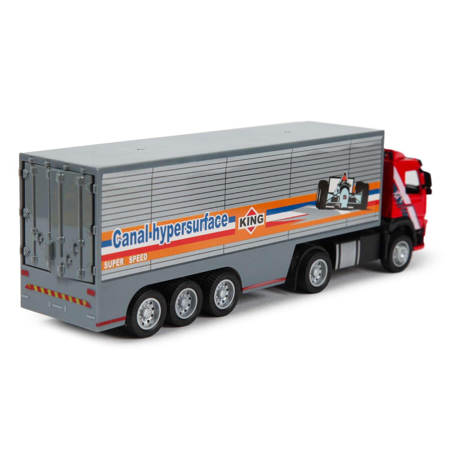 Машина MSZ 1:50 Volvo Container Truck Красная 68378 68378 - фото 4