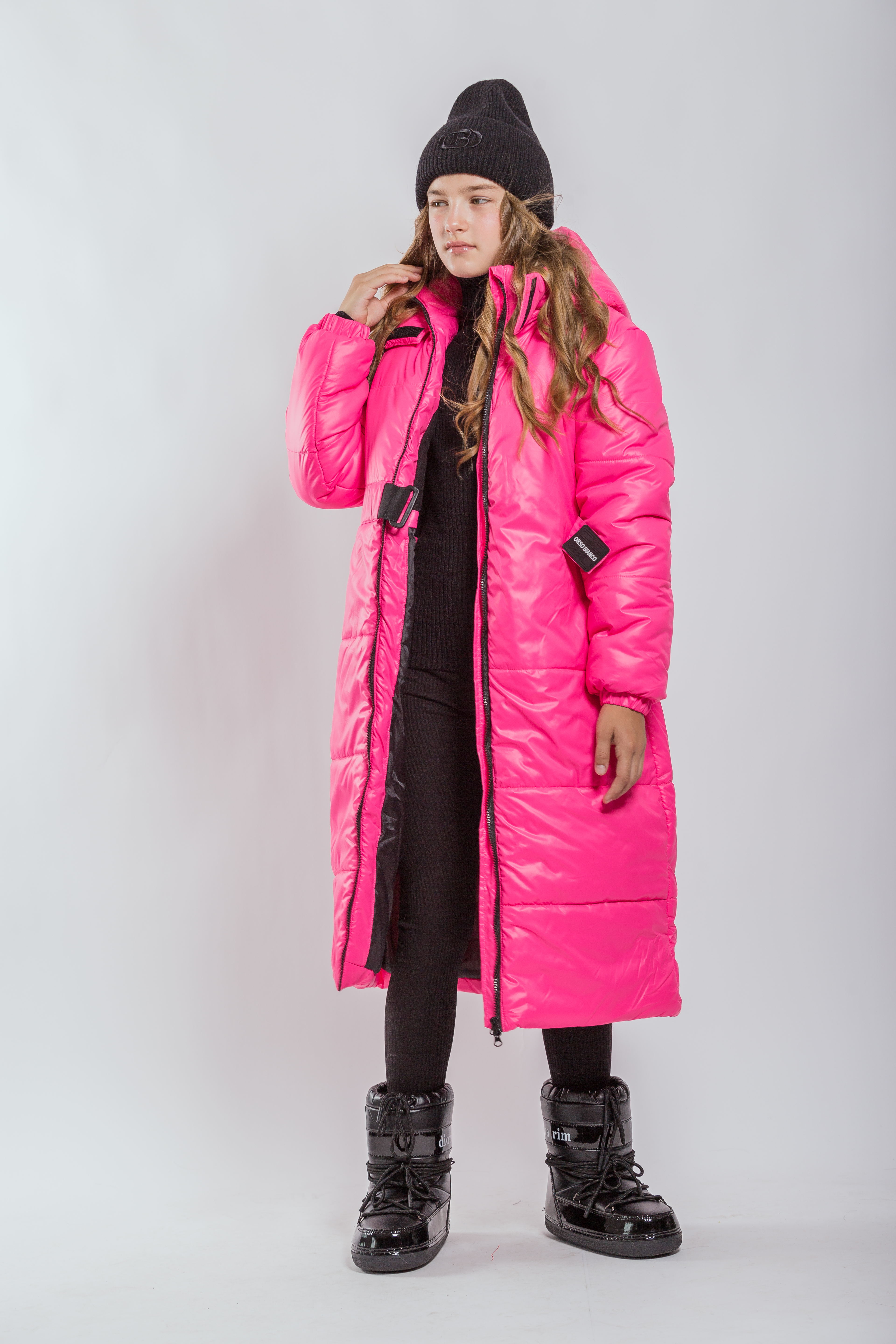 Пальто Orso Bianco OB40992-02_ярк.розовый - фото 5