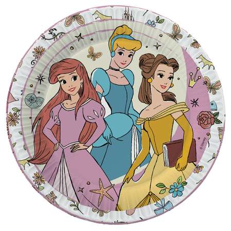 Набор одноразовой посуды ND PLAY Принцессы Disney стаканы тарелки по 6шт