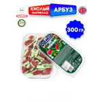 Желейный мармелад TAYAS Damla gummy sour арбузик кислый халяль бокс 300гр