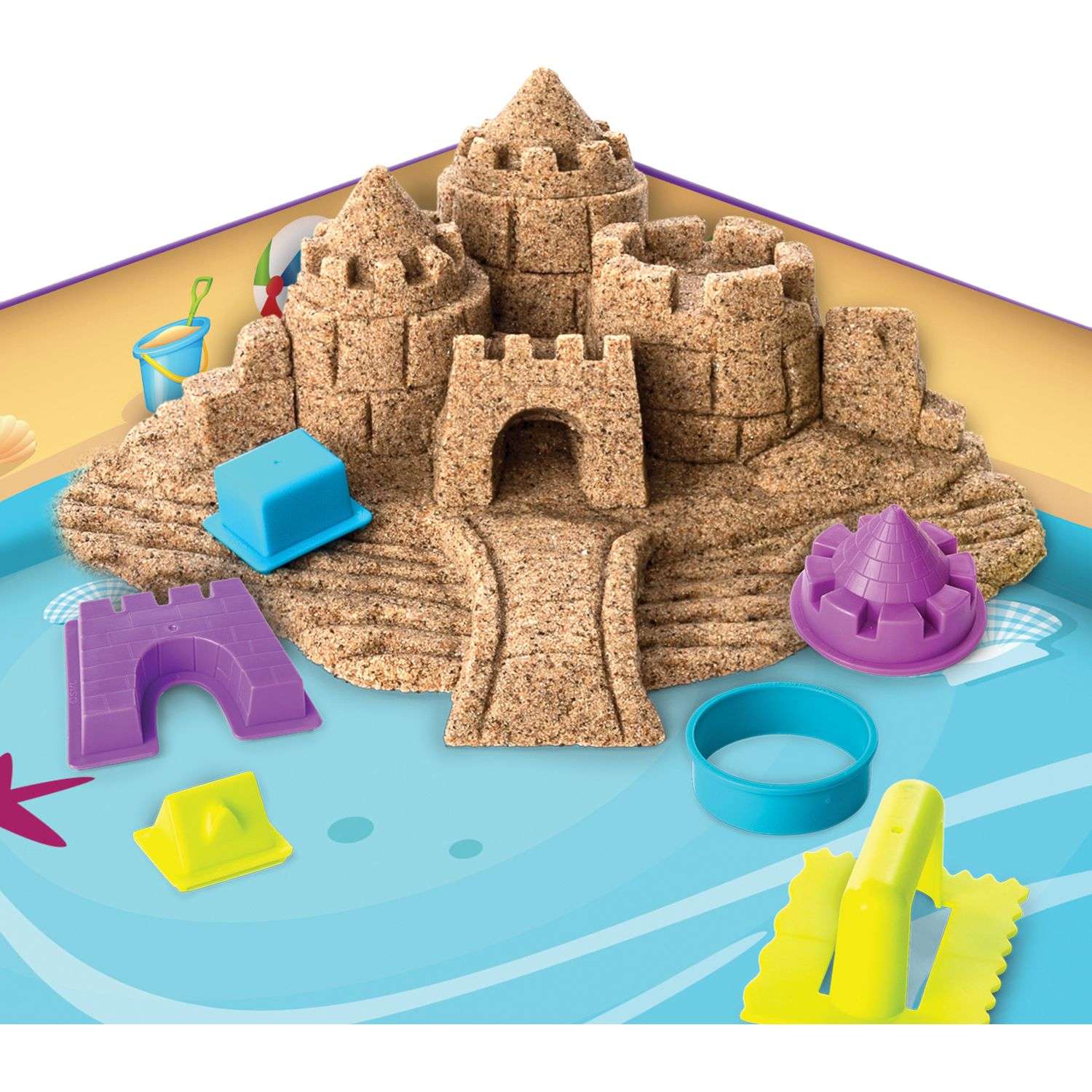 Песок кинетический Kinetic Sand Веселая пляжная игра 6037424 - фото 6