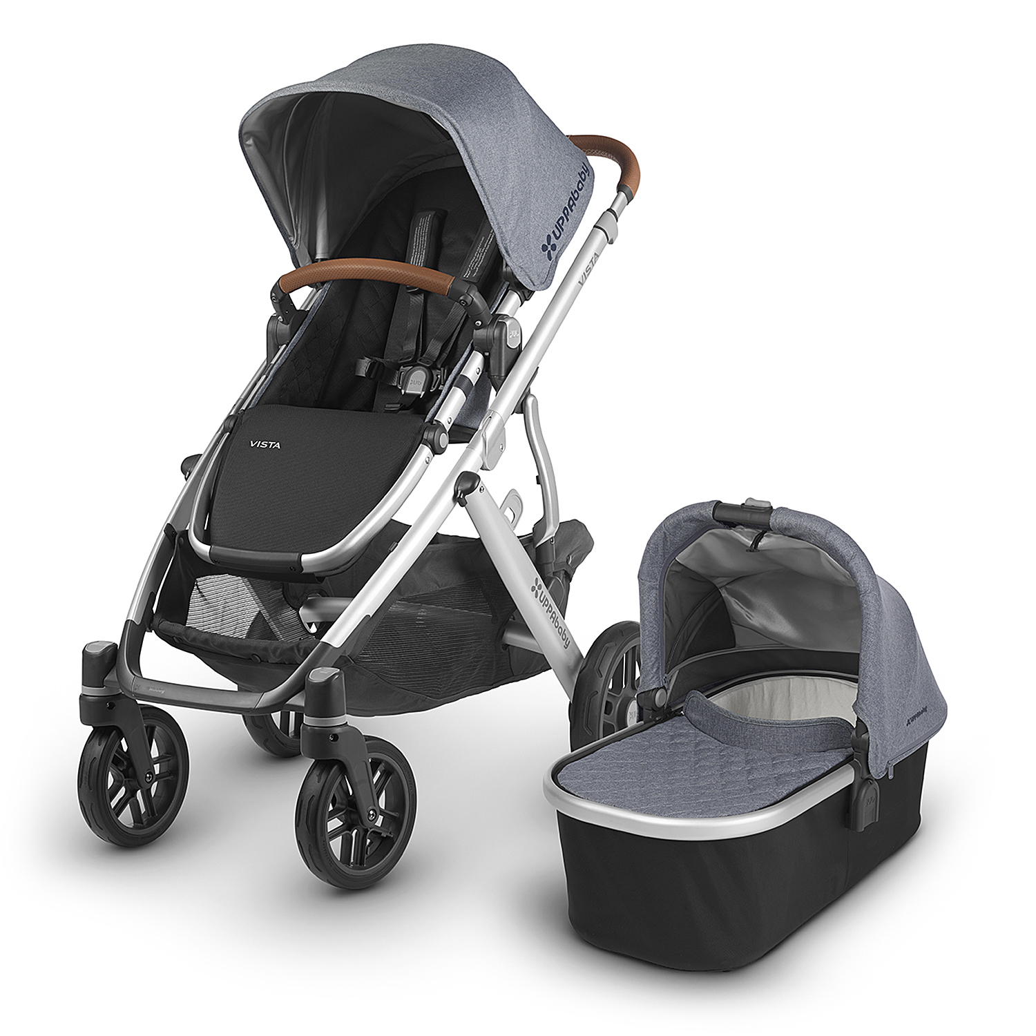 Коляска 2 в 1 UPPAbaby Vista 2018 Gregory Bblue malange - фото 1