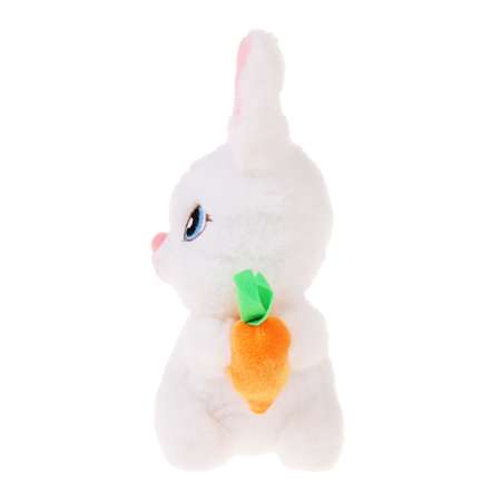 Мягкая игрушка Fluffy Family Зайка с морковкой 18 см
