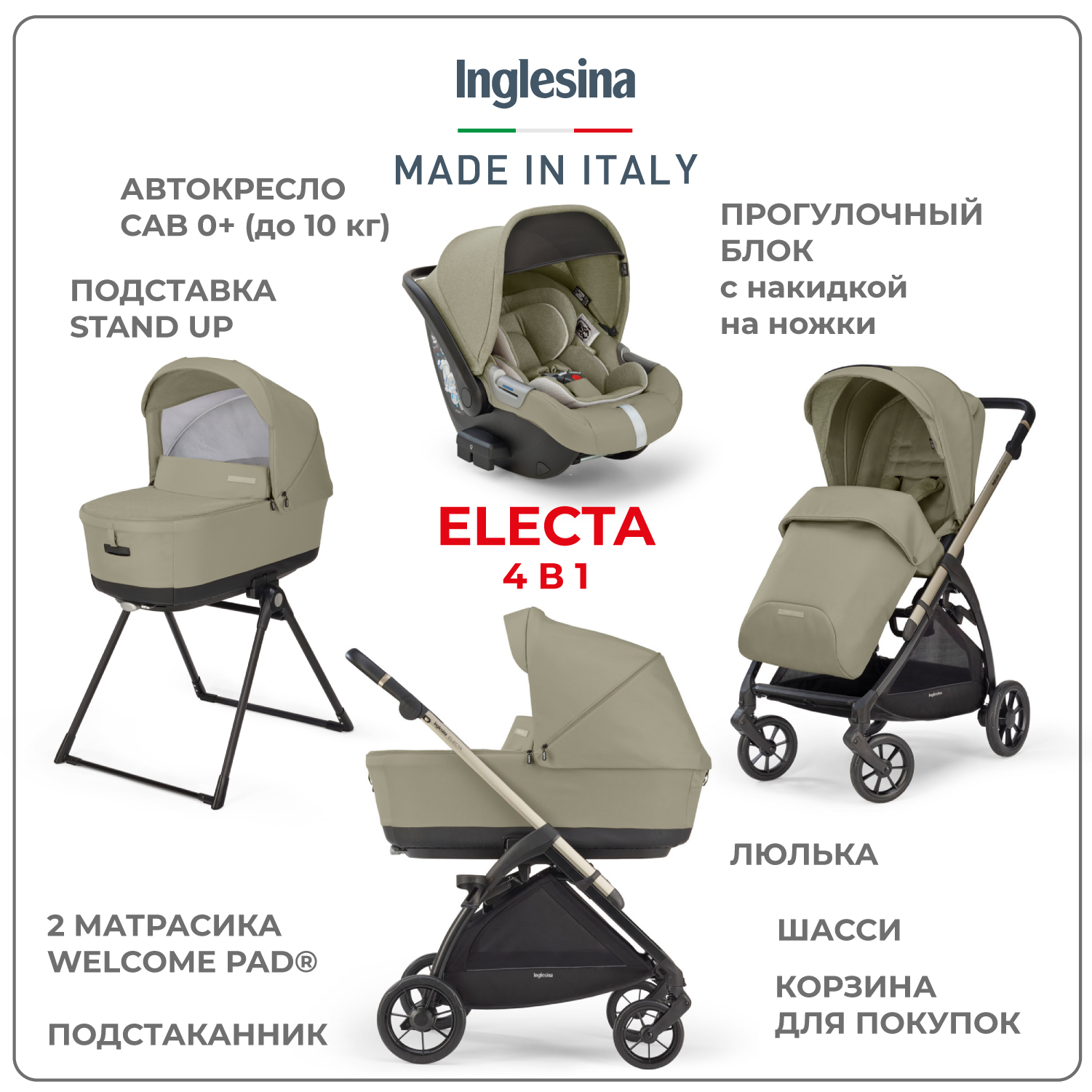 Коляска 3в1 Inglesina Electa - фото 2