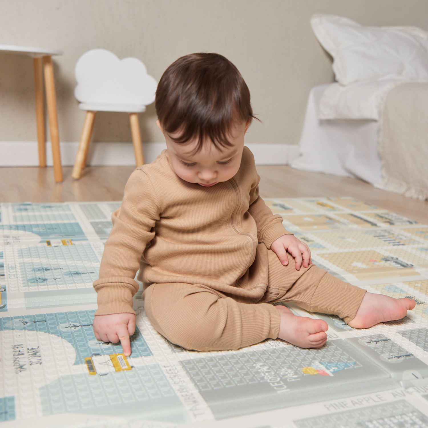 Складной коврик детский Happy Baby Soft Floor - фото 11