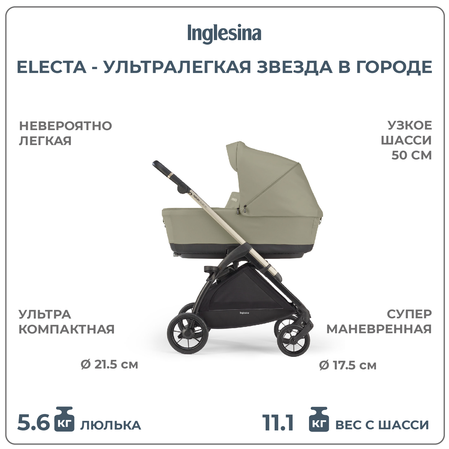 Коляска 3в1 Inglesina Electa - фото 3