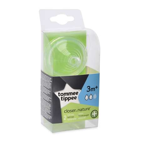 Соска Tommee tippee Close to nature для антиколиковой бутылочки средний поток 2 шт