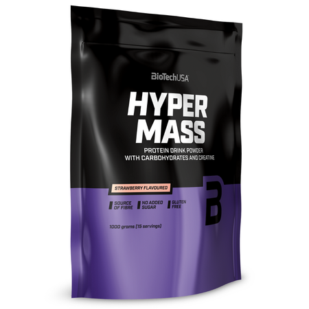 Гейнер BiotechUSA Hyper Mass 1000 г клубника