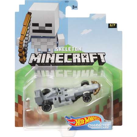 Машинка Hot Wheels Герои компьютерных игр Minecraft Скелет GPC04