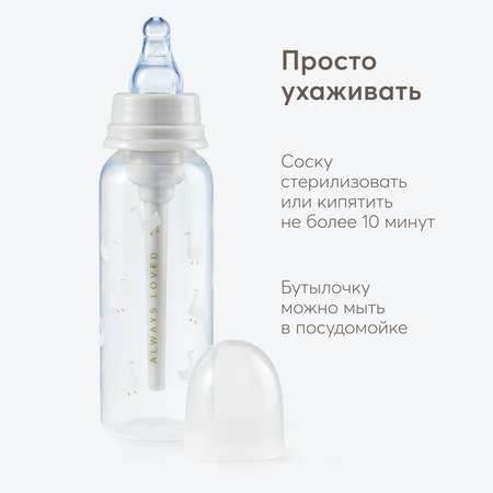 Бутылочка Happy Baby goose 250мл c 0месяцев