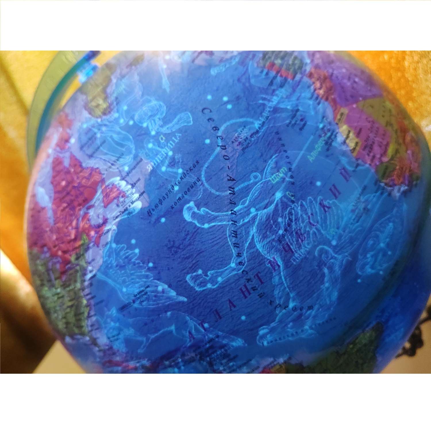 Глобус Globen День и ночь с двойной картой - политика и звездного неба и с подсветкой от батареек 25 см - фото 8