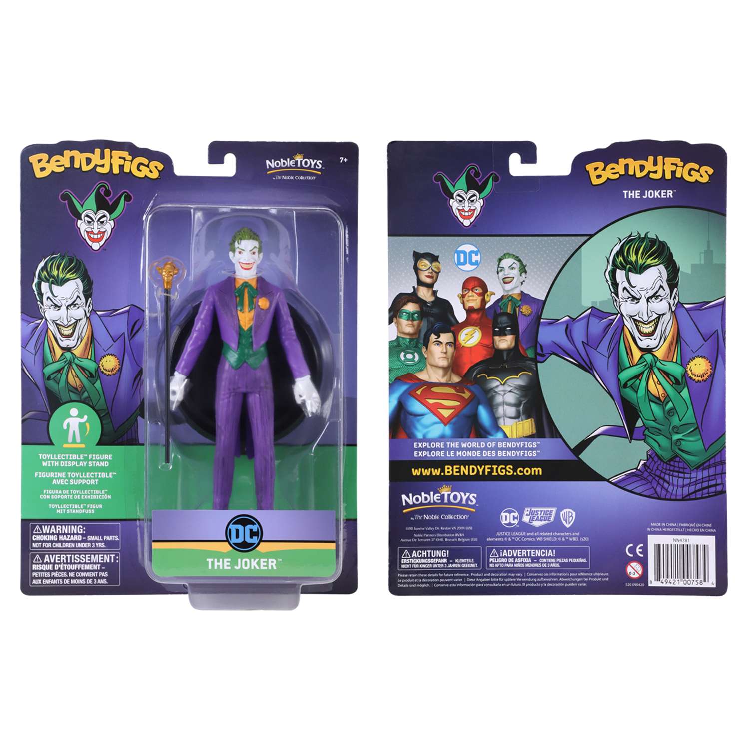 Фигурка DC Bendyfig Джокер 19 см гибкая - фото 9