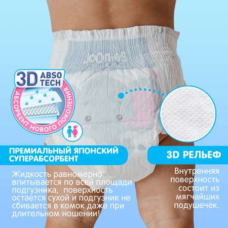 Подгузники Joonies Premium Soft M 6-11кг 58шт