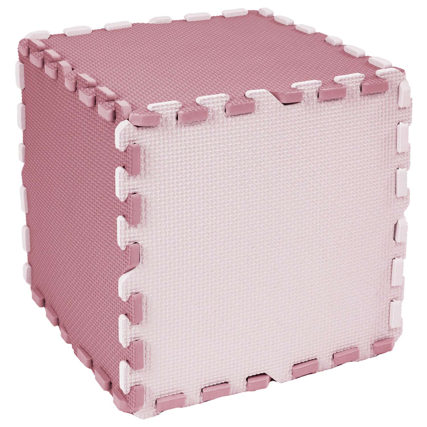 Коврик-пазл складной Юнландия развивающий модульный Розовый - фото 13
