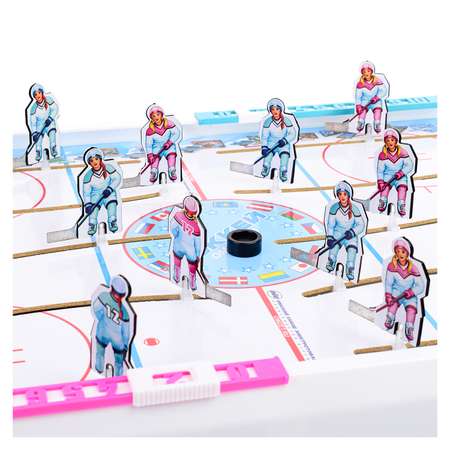 Настольный хоккей ОмЗЭТ Девчонки с дополнительной командой в комплекте