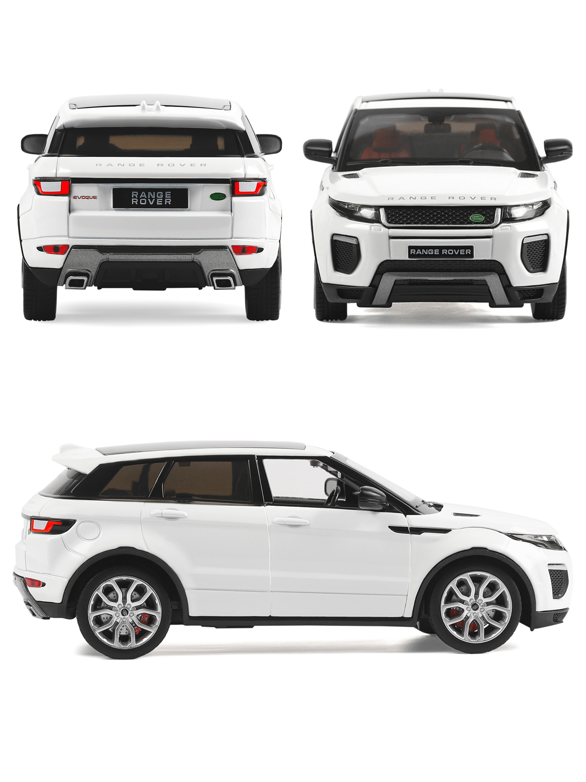 Внедорожник АВТОпанорама Land Rover Range Rover Evoque HSE 1:24 белый JB1251129 - фото 5