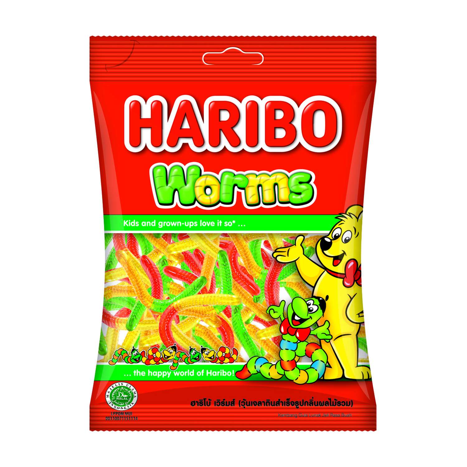 Мармелад жевательный HARIBO Worms Червячки 80г - фото 1