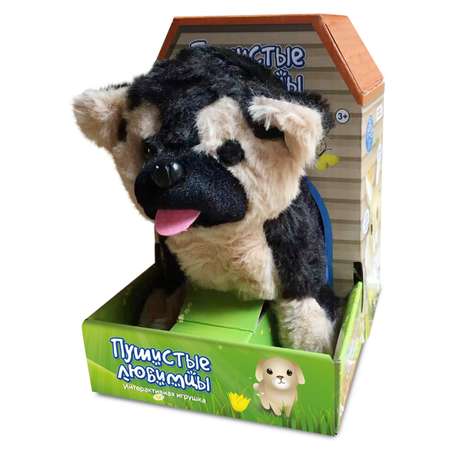 Интерактивная игрушка Mioshi Весёлый щеночек 19x11x16 см звук чёрно-коричневый