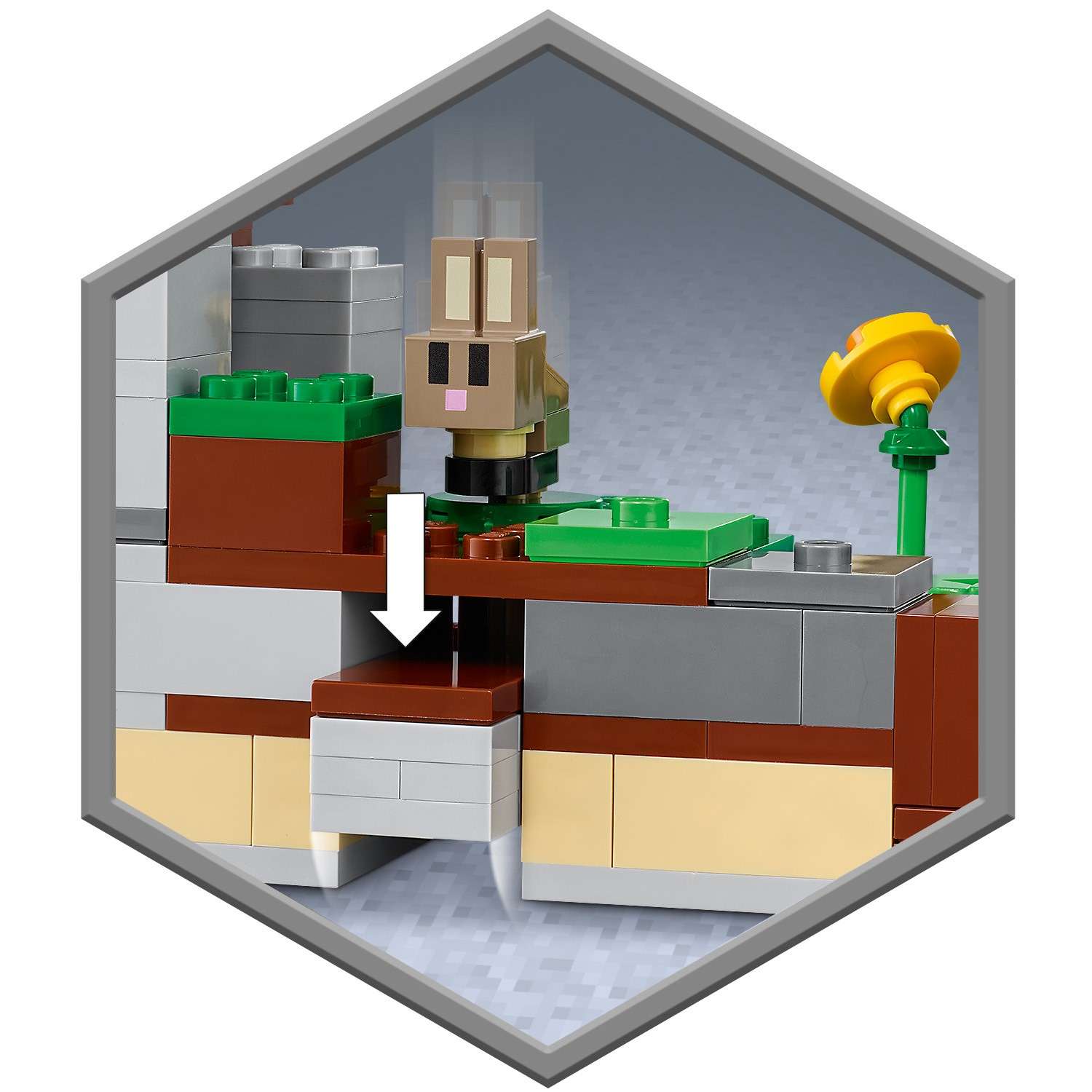 Конструктор LEGO Minecraft Кроличье ранчо 21181 - фото 6