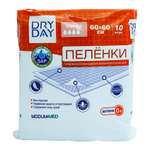 Пелёнки Dry Day Super одноразовые впитывающие детские 60*60 10шт с 0месяцев