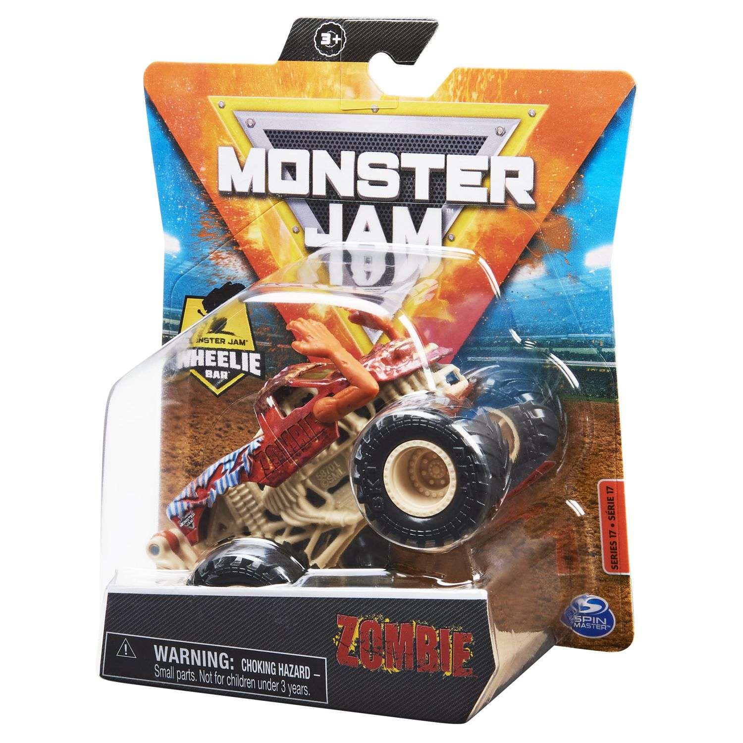 Машинка Monster Jam 1:64 Zombie Red 6044941/20130587 6044941 - фото 3