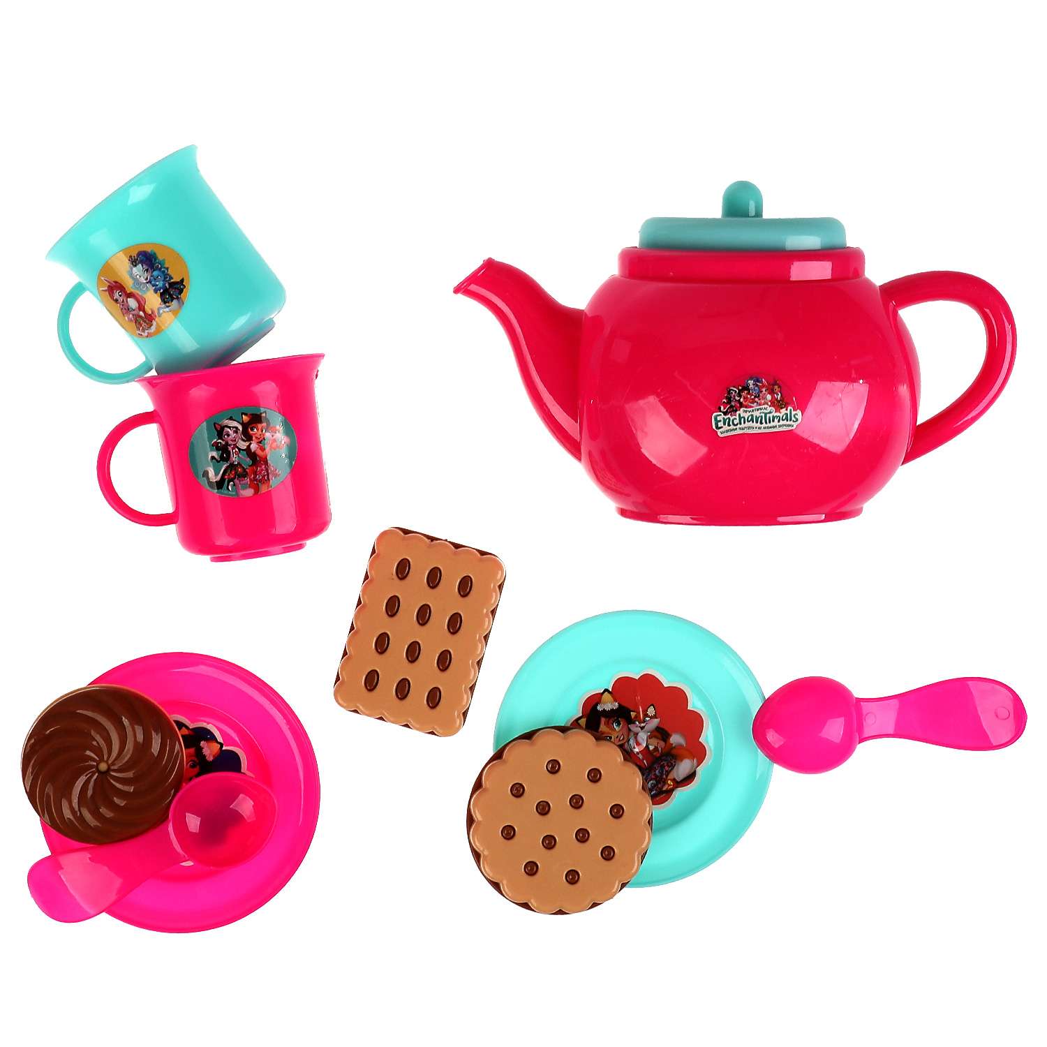 Набор посуды Играем Вместе Enchantimals Чайный сервиз с печеньем 11 предметов - фото 2