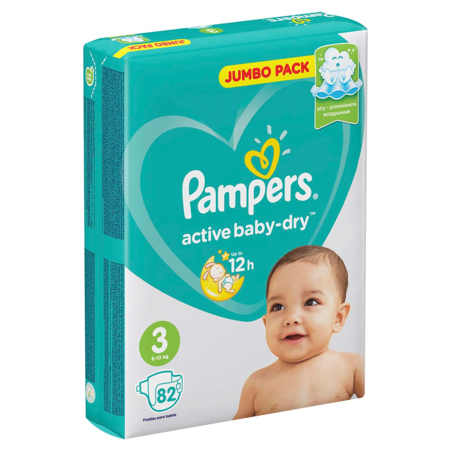 Подгузники Pampers Active Baby-Dry 3 6-10кг 82шт - фото 12