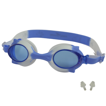 Очки для плавания Elous YG-1500 бело-голубой