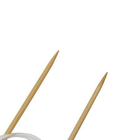 Спицы круговые Hobby Pro бамбуковые с гибкой леской для деликатной пряжи 100 см 4.5 мм 942145