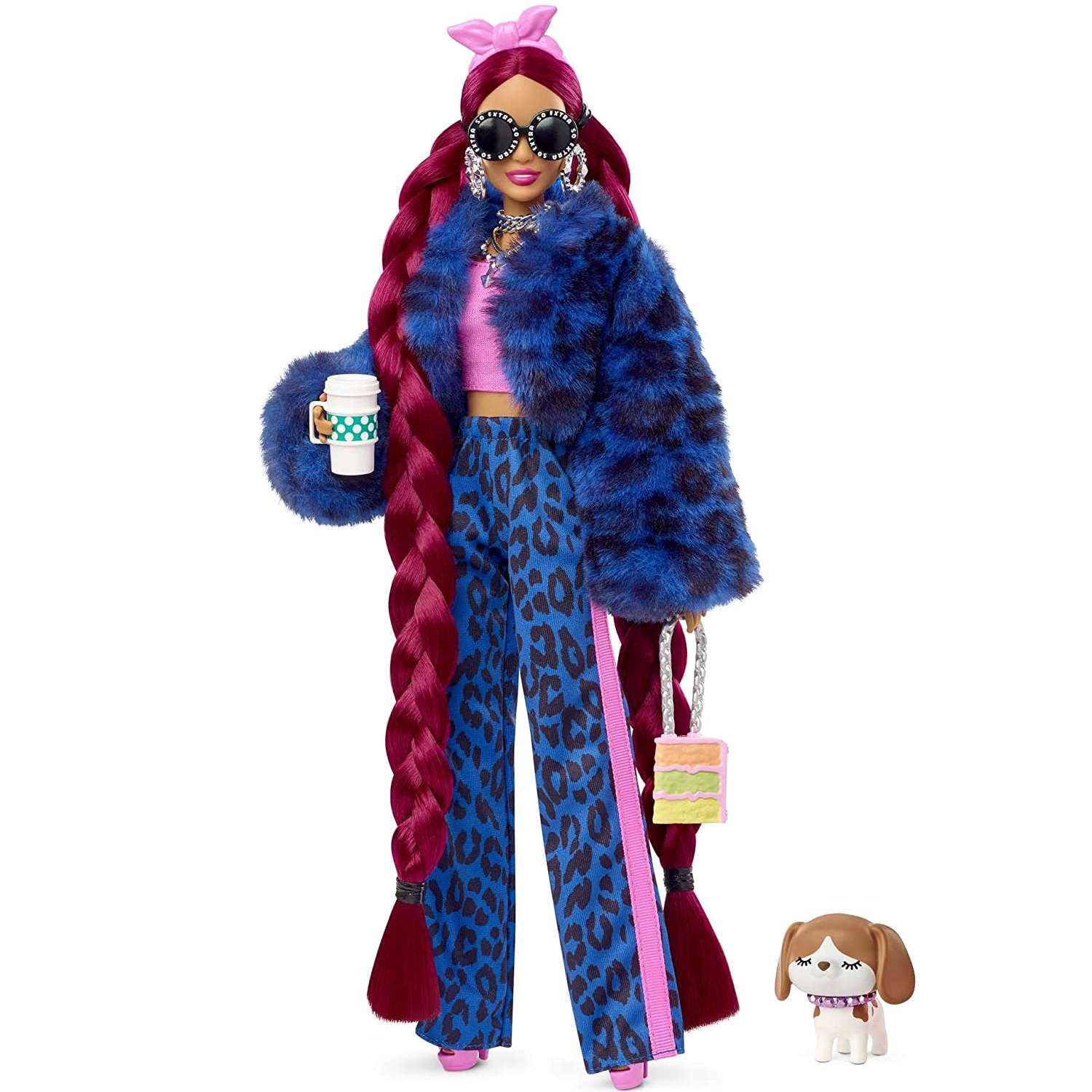 Кукла Barbie Экстра в синем спортивном костюме HHN09 HHN09 - фото 1