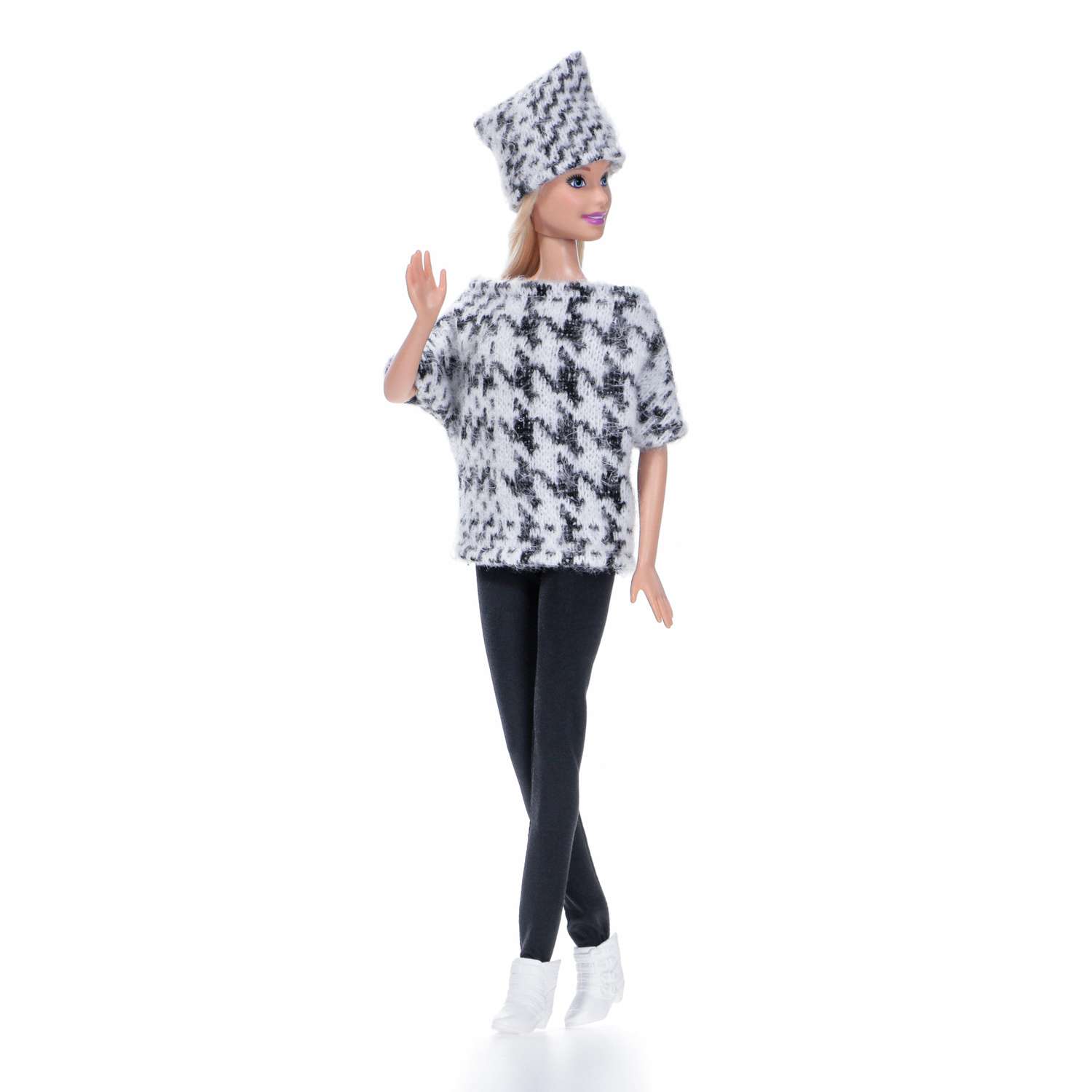 Одежда для кукол типа Барби VIANA Набор свитер шапочка брюки для куклы Пышка 11.235.5 - фото 2
