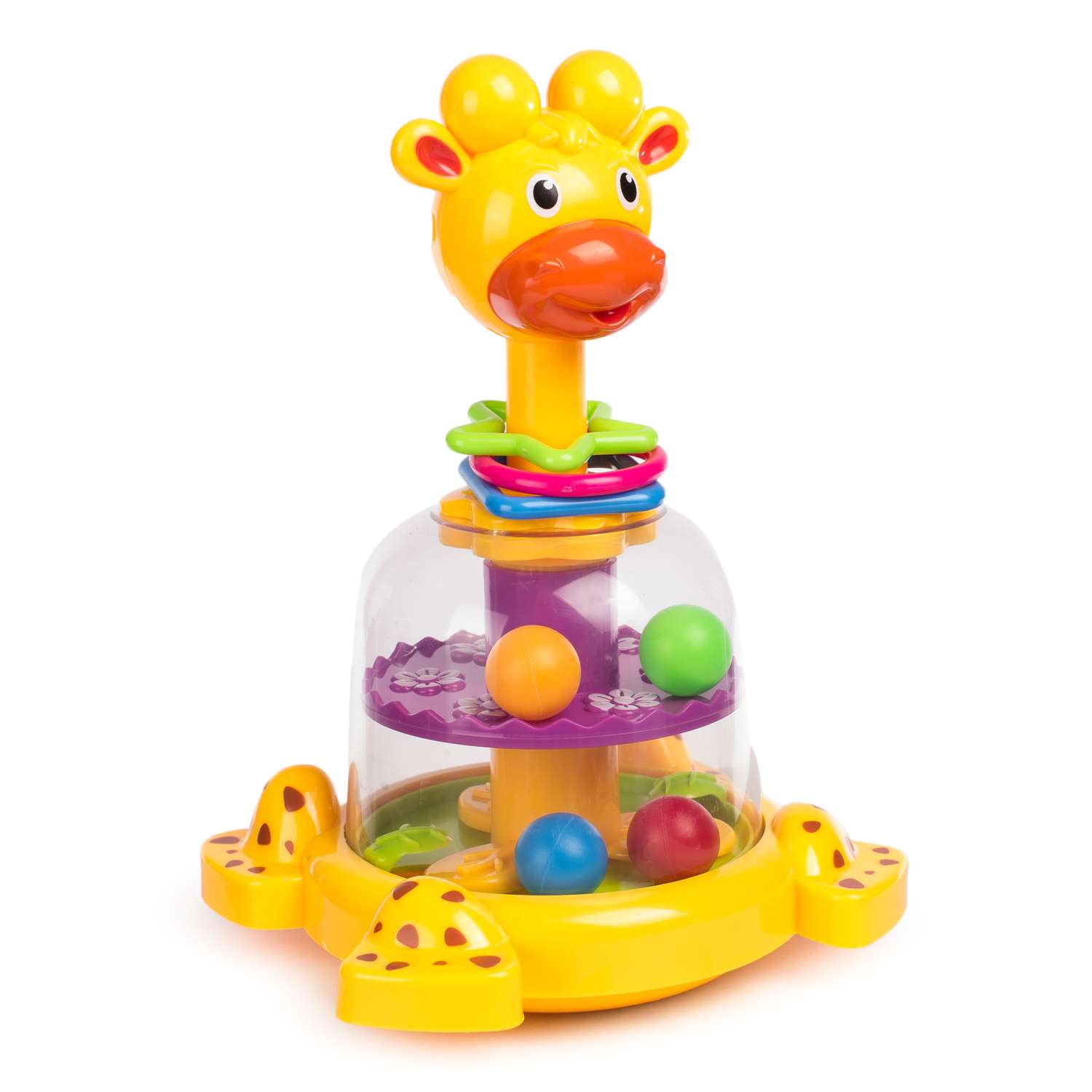 Развивающая игрушка BabyGo Жираф с вертушкой - фото 4