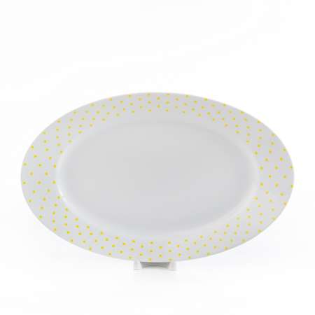 Сервиз столовый Zarin Porcelain Industries на 6 персон Italia F Spotty Yellow 28 предметов