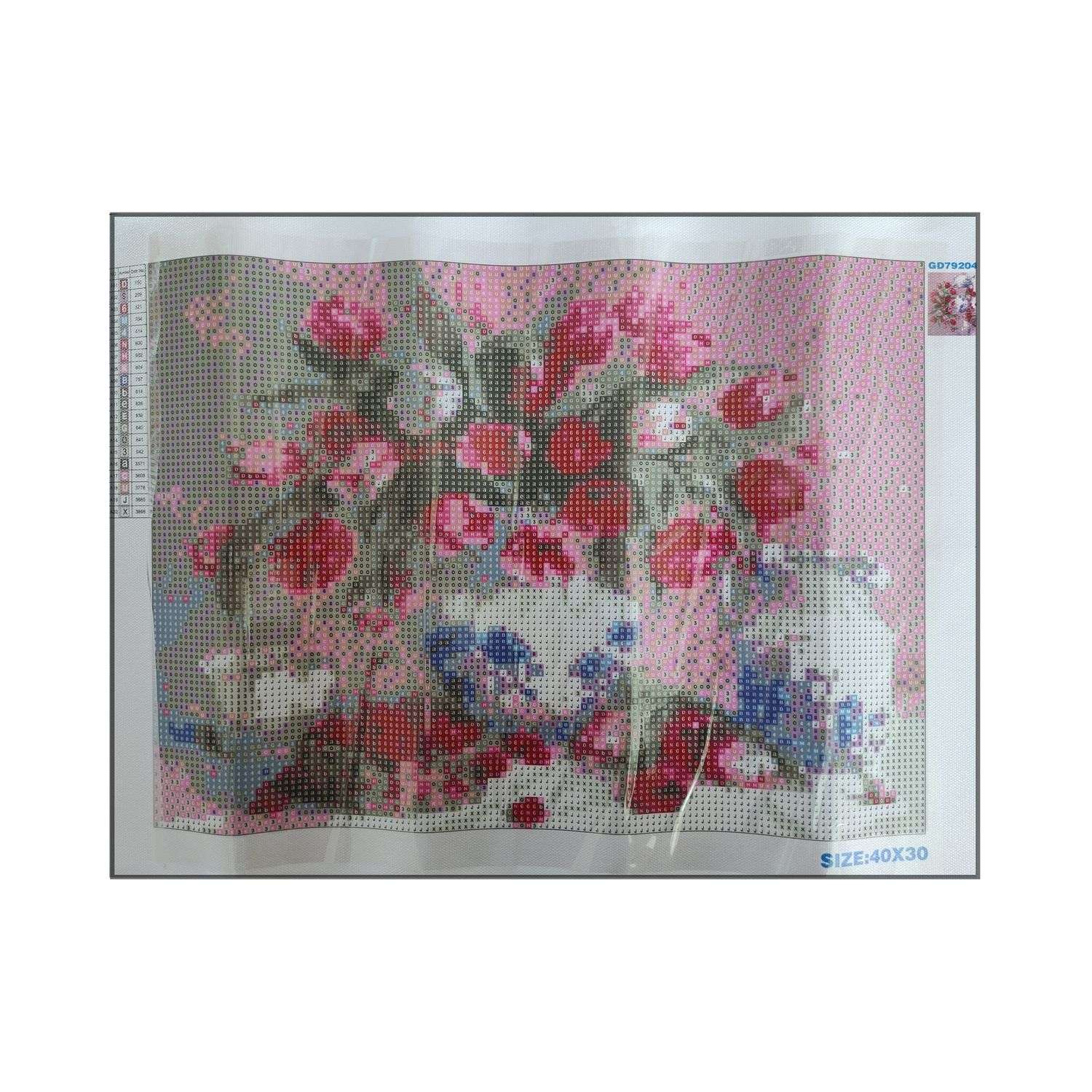 Алмазная мозаика Seichi Тюльпаны с вишней 30х40 см - фото 3