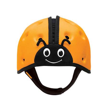 Шапка-шлем SafeheadBABY для защиты головы. Божья коровка. Цвет: оранжевый