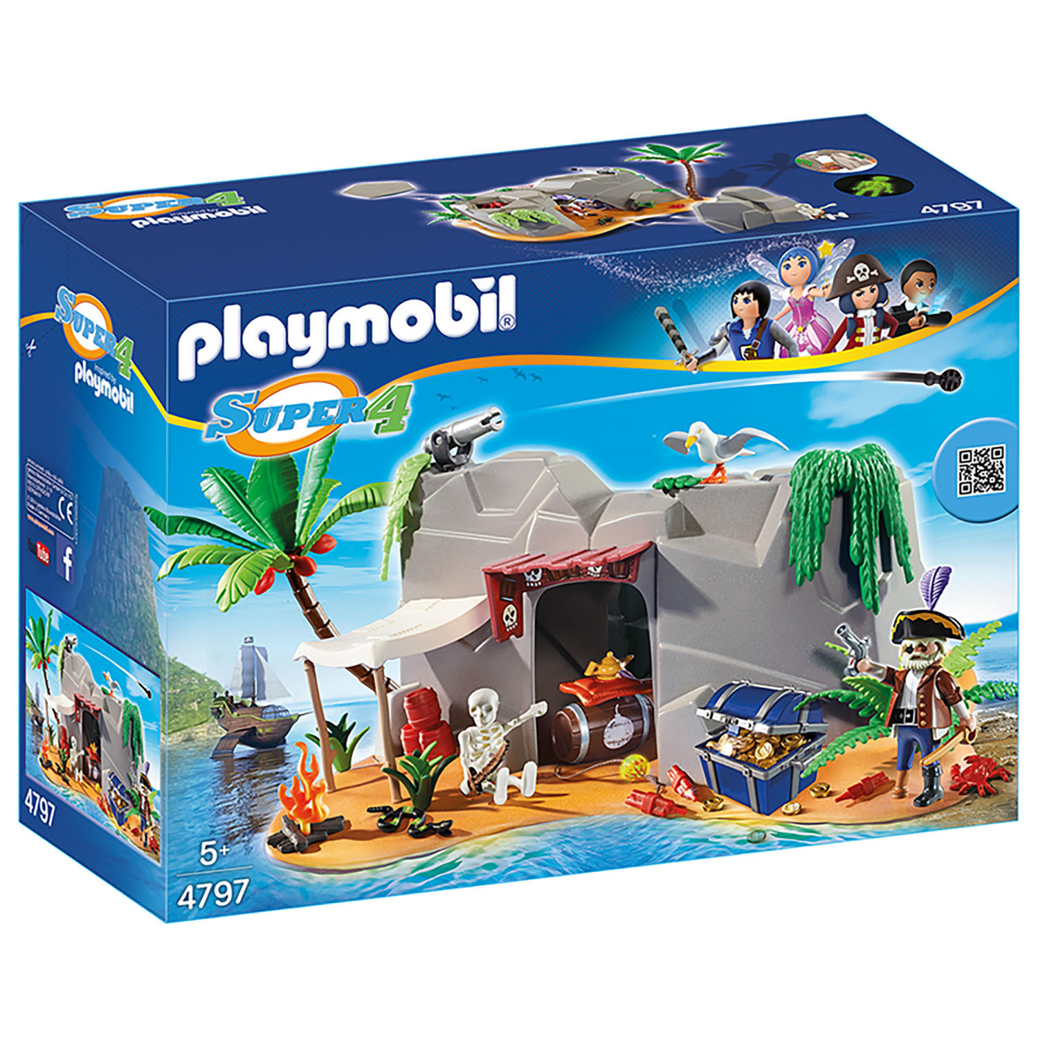 Конструктор Playmobil Супер4 Пещера Пирата - фото 1