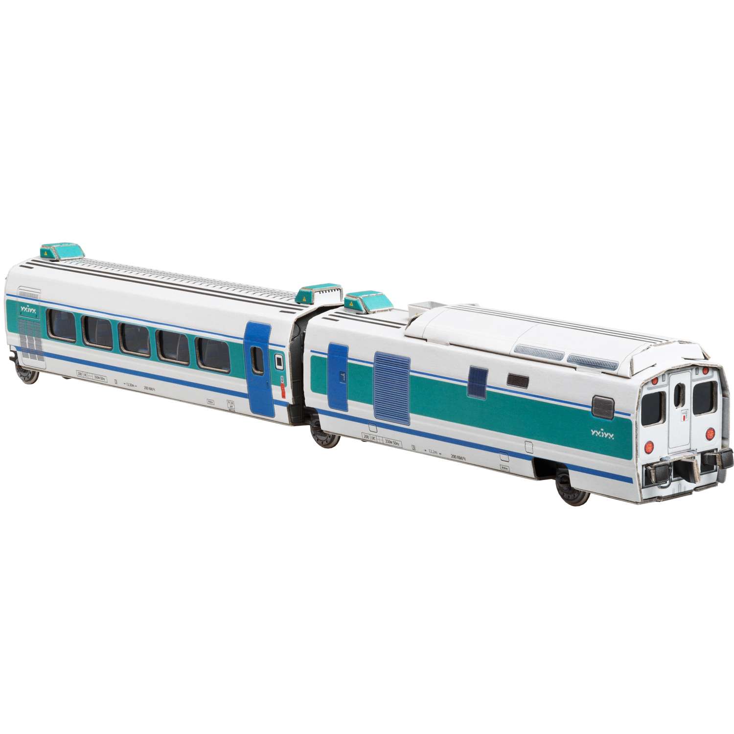 Сборная модель Умная бумага железная дорога Скоростной поезд 643 643 - фото 2