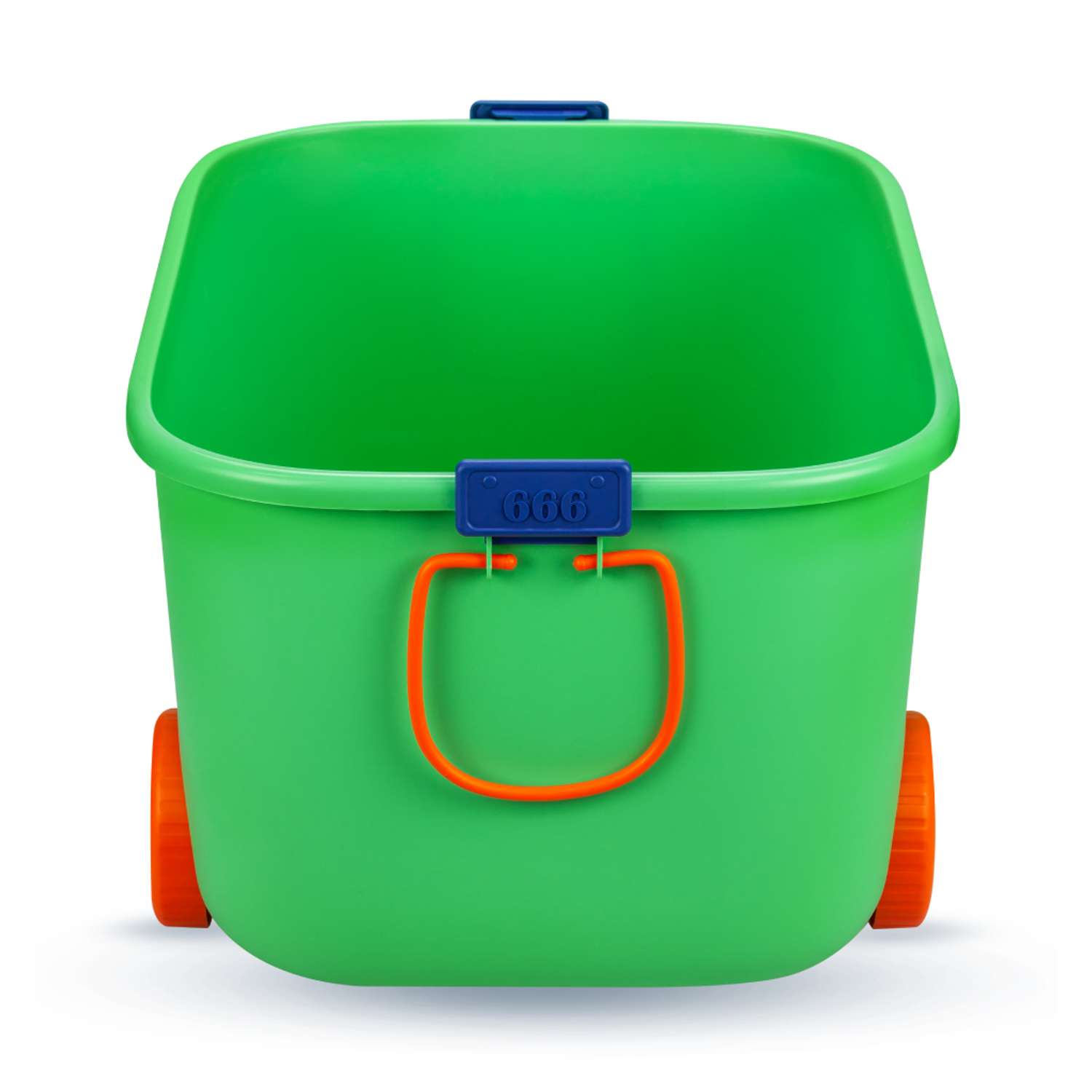 Ящик для хранения игрушек Solmax контейнер на колесиках 54х41.5х38 см зеленый - фото 7