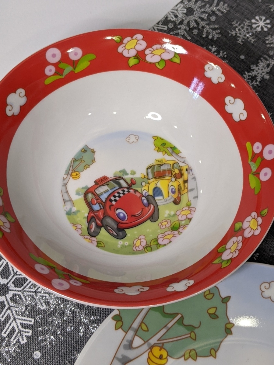 Набор детской посуды Daniks Гонки 3 предмета керамика С390 - фото 5