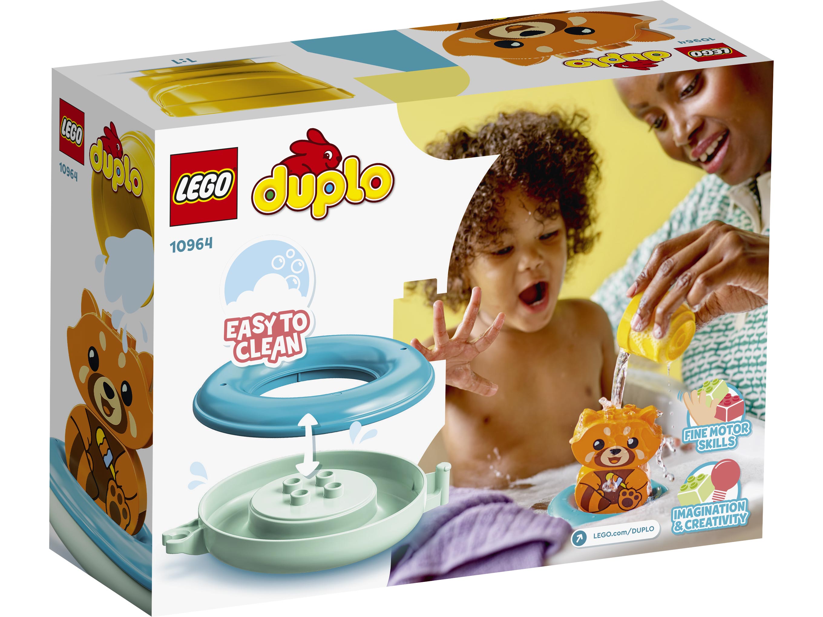 Конструктор LEGO Duplo Bath Time Fun Floating Приключения в ванной Красная  панда на плоту купить по цене 894 ₽ в интернет-магазине Детский мир