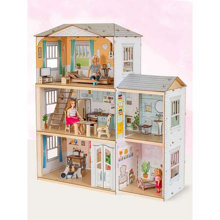 Кукольный дом с мебелью M-WOOD Венеция