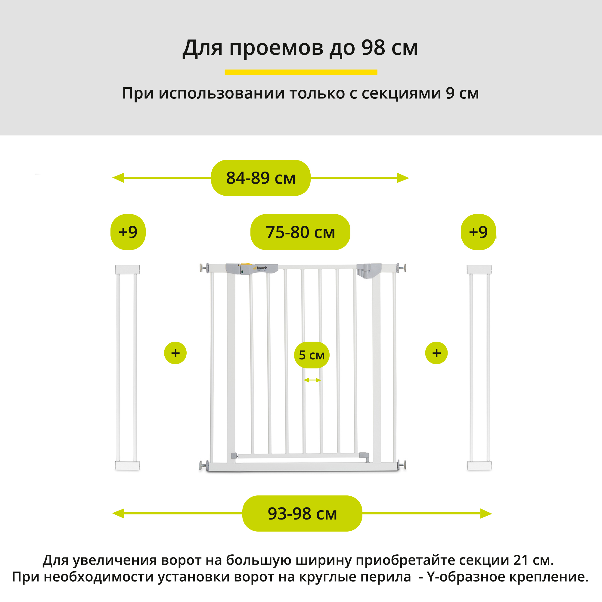 Дополнительная секция Hauck Open N Stop 9 см white - фото 2