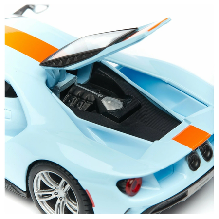 Машинка Bburago оранжево-голубая 18-43043