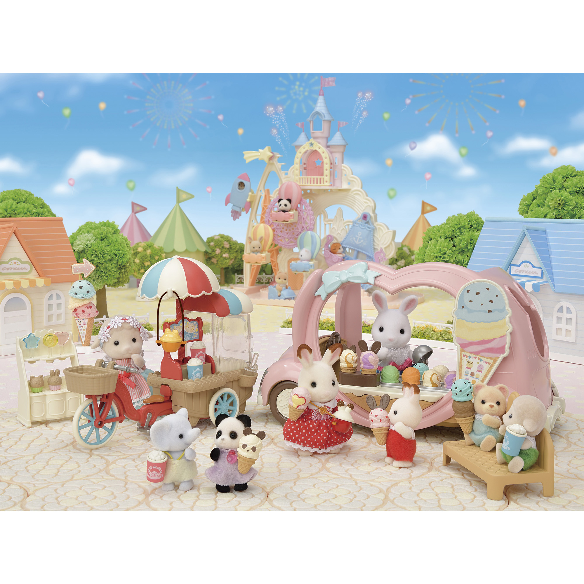 Игровой набор Sylvanian Families Фургончик с мороженым без механизмов 5651 - фото 9