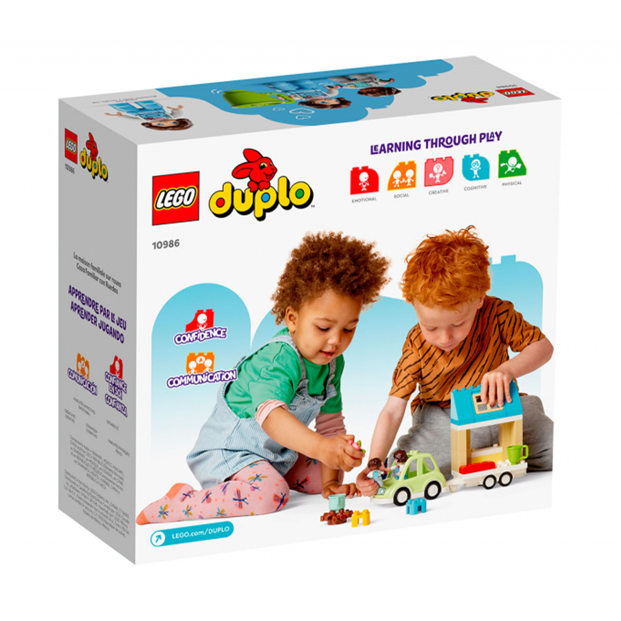 Конструктор LEGO DUPLO LEGO Семейный дом на колесах 10986 купить по цене  4563 ₽ в интернет-магазине Детский мир