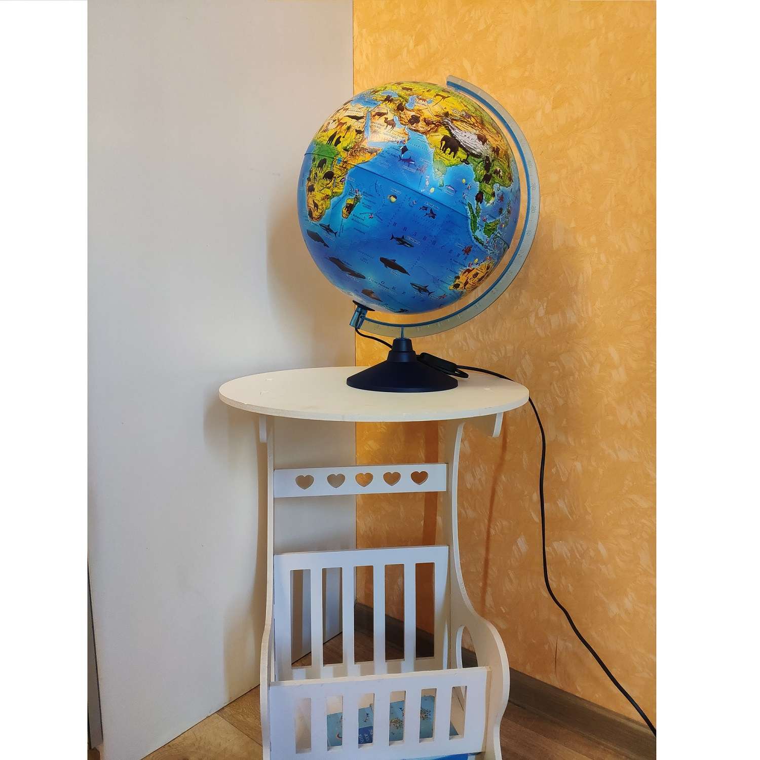 Глобус Globen Зоогеографический детский диаметром 25 см - фото 7