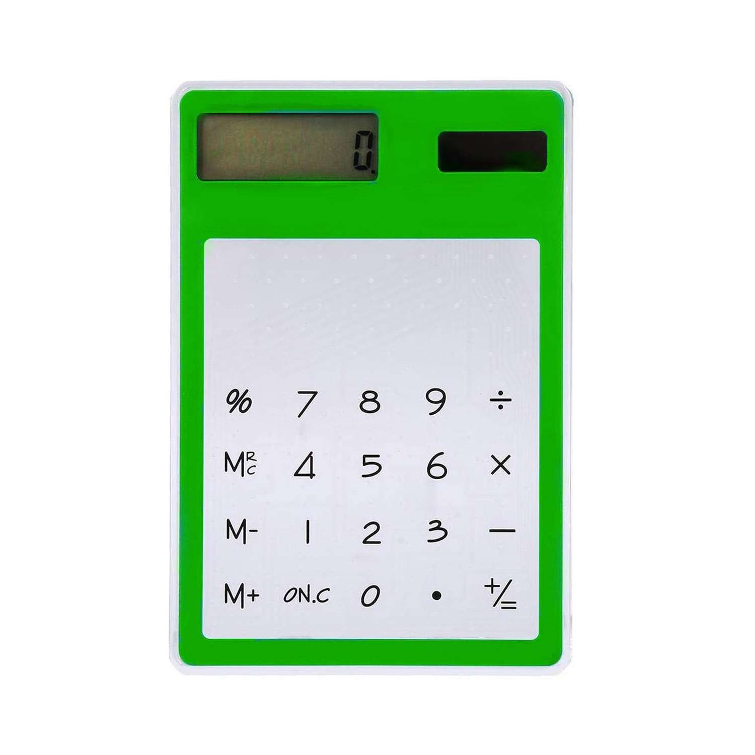 Калькулятор ультратонкий Uniglodis зеленый - фото 2