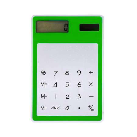 Калькулятор ультратонкий Uniglodis зеленый